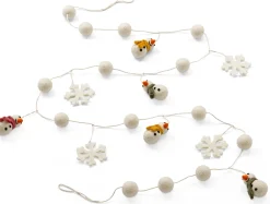 Wohnaccessoires * Én Gry & Sif Schneemann-Girlande Filz