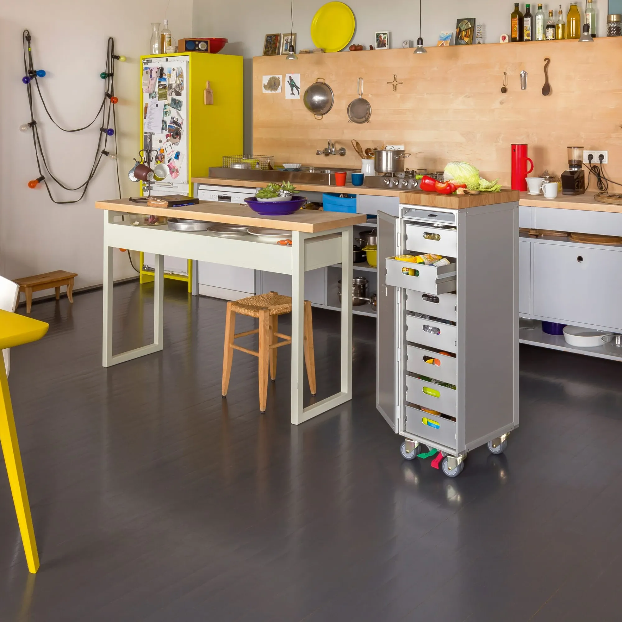 Schränke & Regale * Schublade Atlas, Aluminium