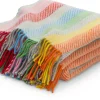 Decken * Tweedmill Textiles Schurwolldecke bunt gestreift
