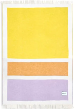 Decken * Maison Deux Schurwolldecke Colour Blocking