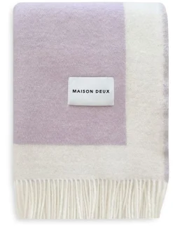 Decken * Maison Deux Schurwolldecke Colour Blocking