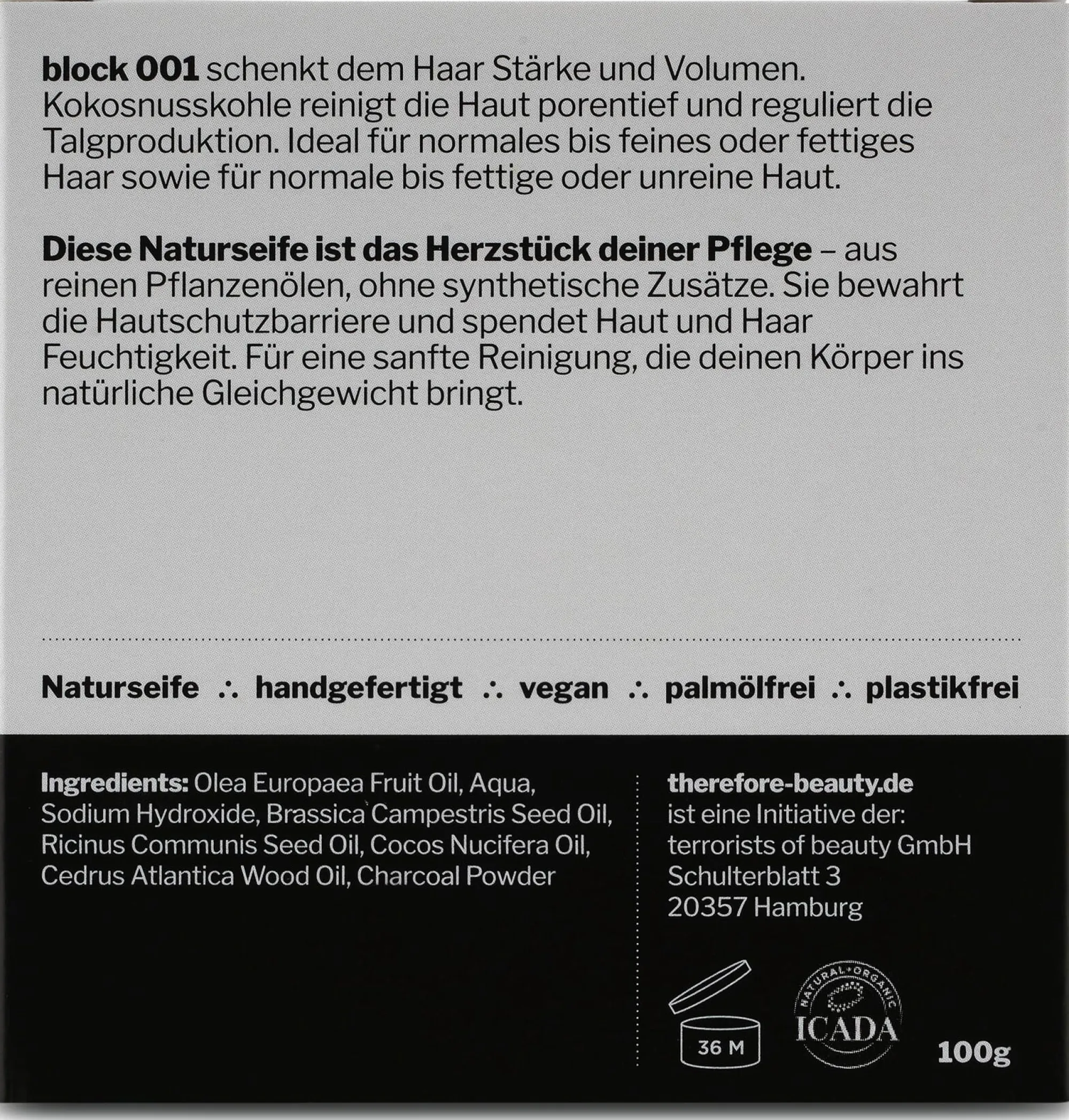Haarpflege|Hautpflege * therefore beauty Seifenblock tob