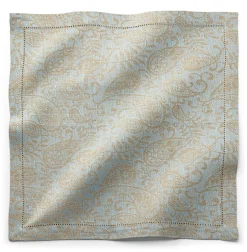 Tischwäsche * Erika Vaitkute Serviette Jacquard Leinen Blau