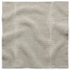 Tischwäsche * Charvet Editions Serviette Leinen Blätterränke Natur