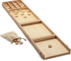 Holzspielzeug|Gesellschaftsspiele * Alfaset Sjoelbak