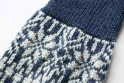 Strümpfe & Socken|Socken * Hirsch Natur Socke Jacquard Schurwolle Blau