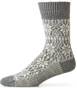 Strümpfe & Socken|Socken * Hirsch Natur Socke Jacquard Schurwolle Grau