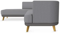 Sitzmöbel * Sinn Living Sofa-Kombination Linnea Schurwolle und Leder
