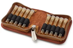 Kulturbeutel|Kulturtaschen * Sonnenleder Etui Homöopathische Reiseapotheke