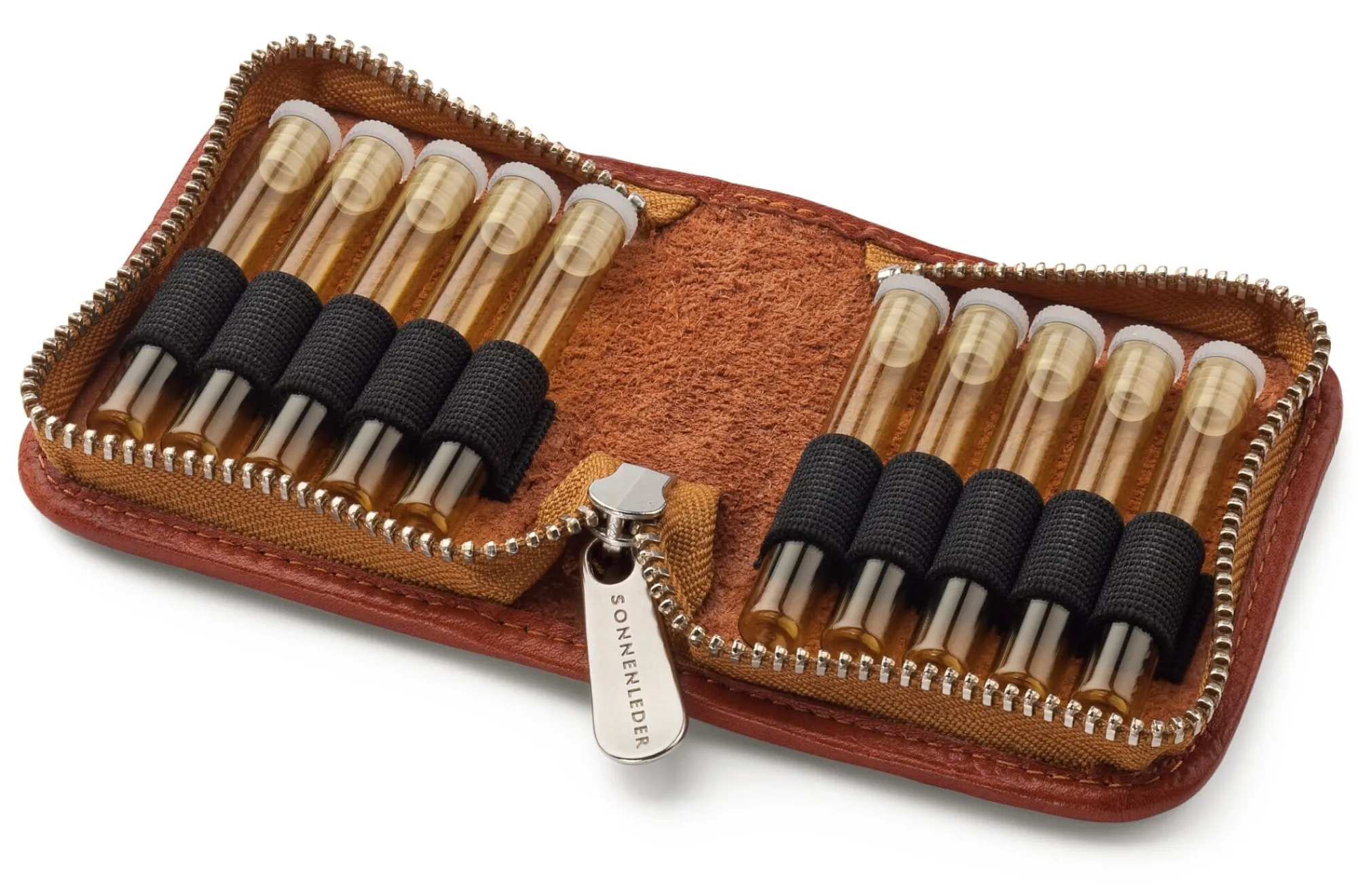 Kulturbeutel|Kulturtaschen * Sonnenleder Etui Homöopathische Reiseapotheke