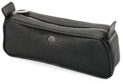 Kulturbeutel * Sonnenleder Kosmetiktasche Schwarz
