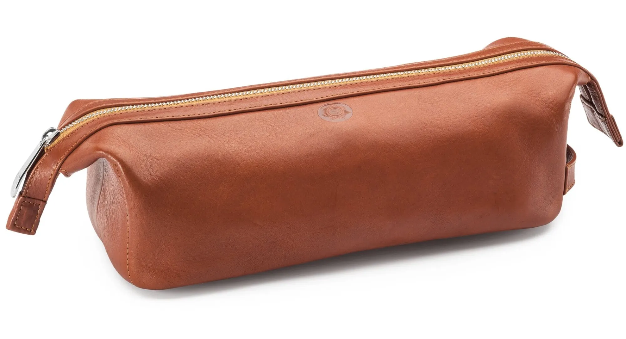 Kulturbeutel|Kulturtaschen * Sonnenleder Kulturtasche Natur