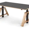 Schreibtische|Tische * Karl Westermann Steh-Sitz-Arbeitstisch Esche und Linoleum