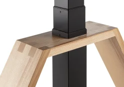 Schreibtische|Tische * Karl Westermann Steh-Sitz-Arbeitstisch Esche und Linoleum