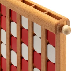 Holzspielzeug|Gesellschaftsspiele * Holz Bi-Ba-Butze Kristian Finken Strategiespiel Vier gewinnt