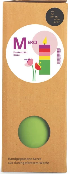 Kerzen * Stumpenkerze Merci