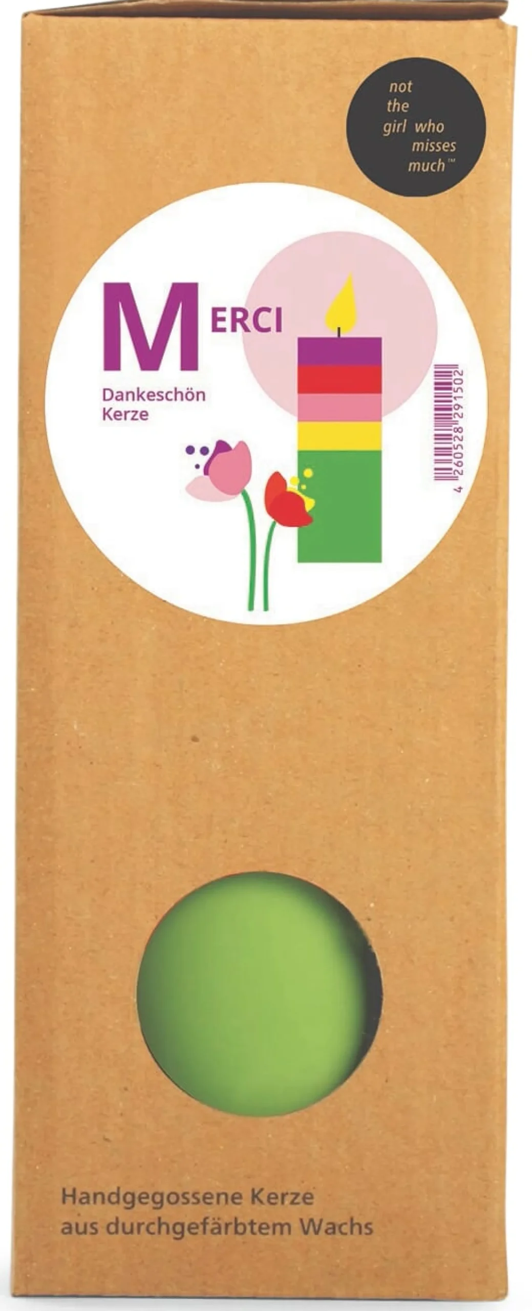 Kerzen * Stumpenkerze Merci
