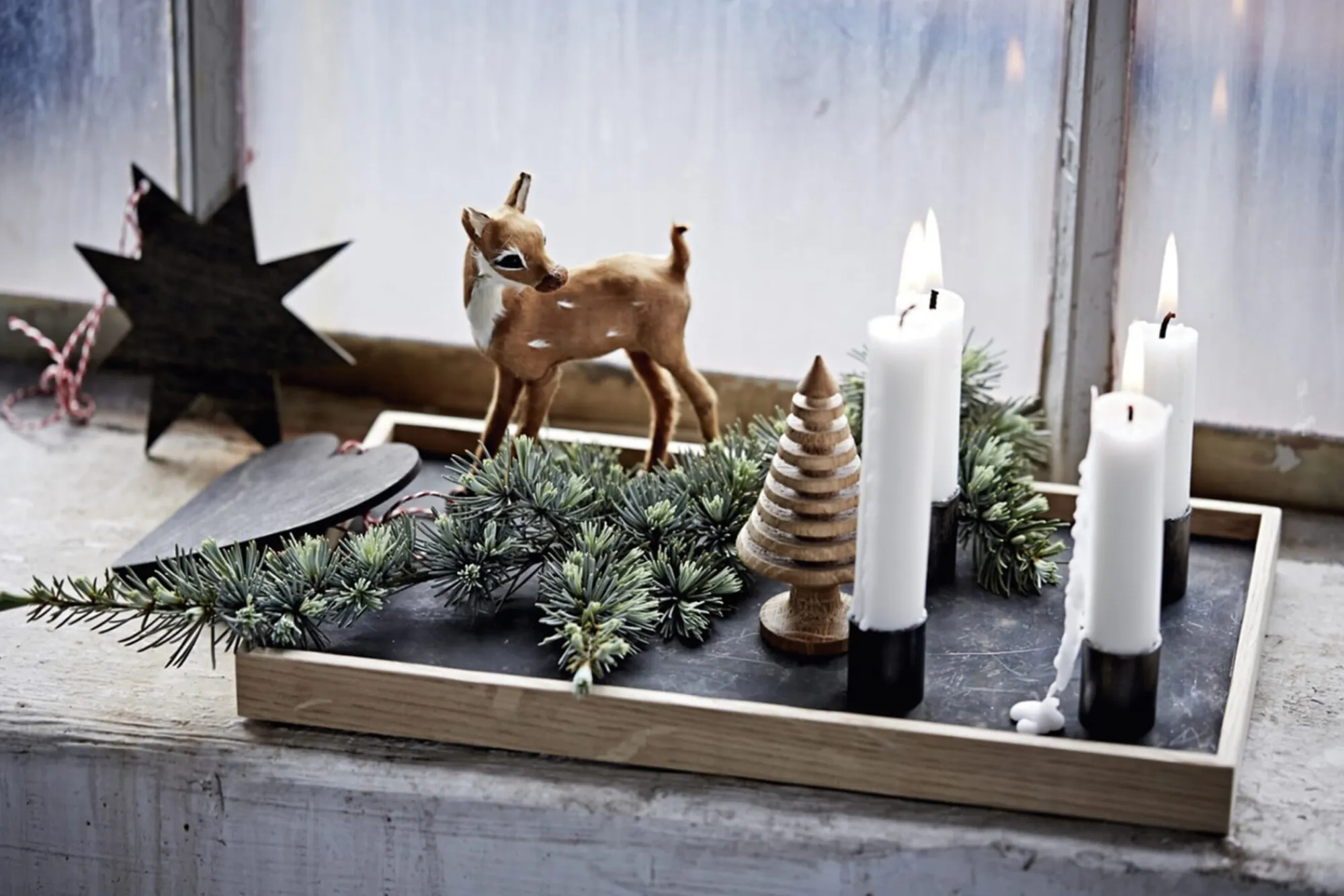 Kerzenhalter * Tablett Candle Tray