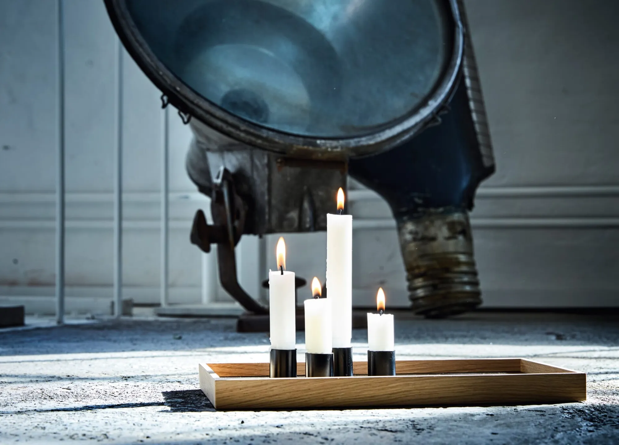 Kerzenhalter * Tablett Candle Tray