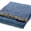 Decken|Bettwaren & Bettwäsche * Lino Stilius Tagesdecke Leinen Doubleface