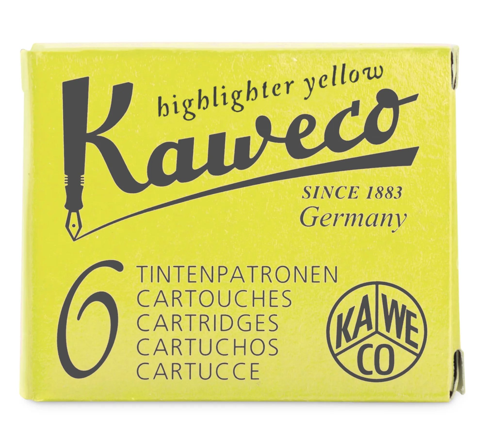 Schreibtinte & Tintenpatronen * Kaweco Tintenpatronen zu Marker Neongelb
