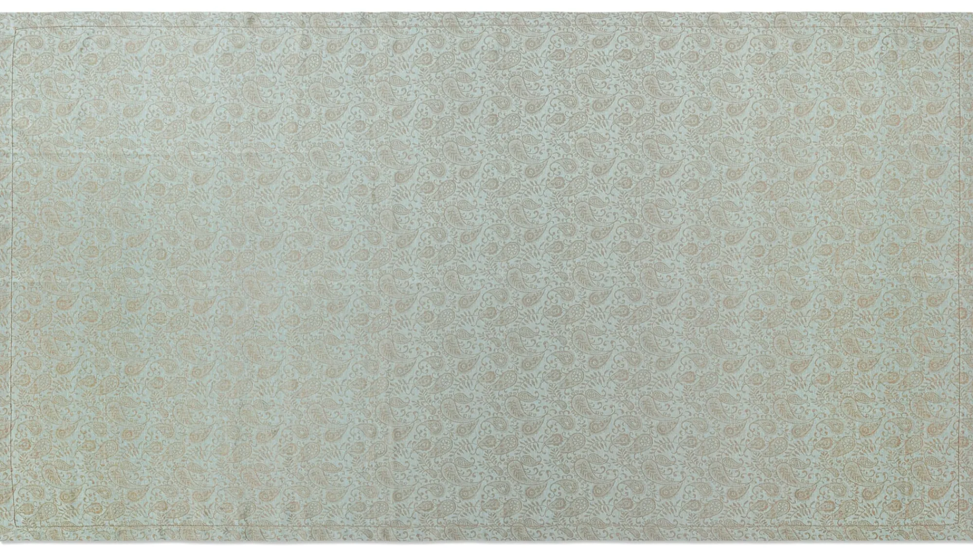 Tischwäsche * Erika Vaitkute Tischdecke Jacquard Leinen Blau
