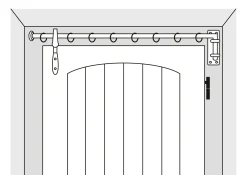 Vorhänge & Gardinen * Manufactum Türträger Schwenkarm geschmiedet