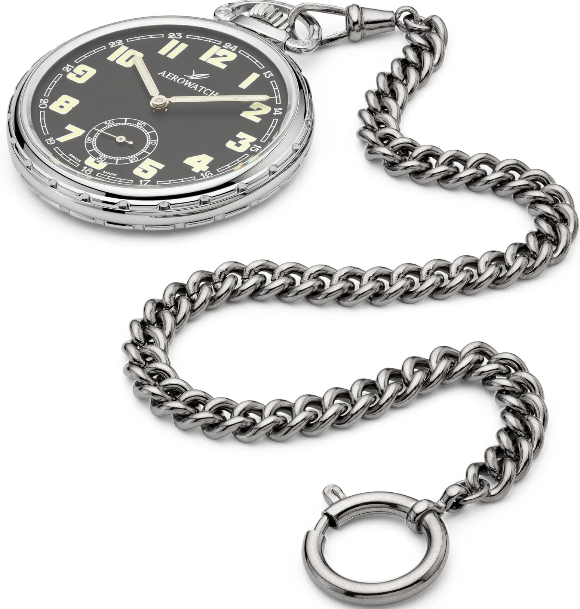 Weitere Accessoires * Gottlieb & Wagner Uhrkette Messing palladiert