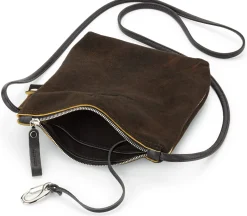 Umhänge- & Handtaschen|Handtaschen * Ackermann Taschenmanufaktur Umhängetasche Hirschleder, braun