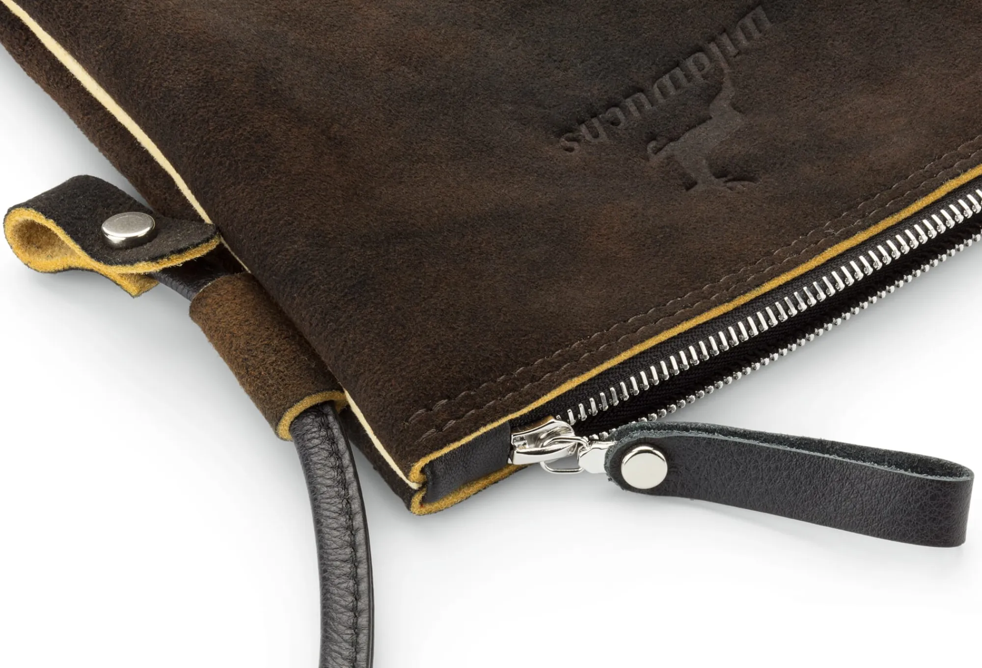Umhänge- & Handtaschen|Handtaschen * Ackermann Taschenmanufaktur Umhängetasche Hirschleder, braun