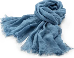 Schals & Tücher|Schals & Tücher * Hohenberger & Dietel Unisex-Leinenschal Blau