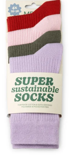Strümpfe & Socken|Socken * Melawear Unisex-Rippsocken 4er-Pack Multicolor