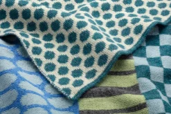 Schals & Tücher|Schals & Tücher * McKernan Woollen Mills Unisex-Strickschal gemustert, Blau-Grün