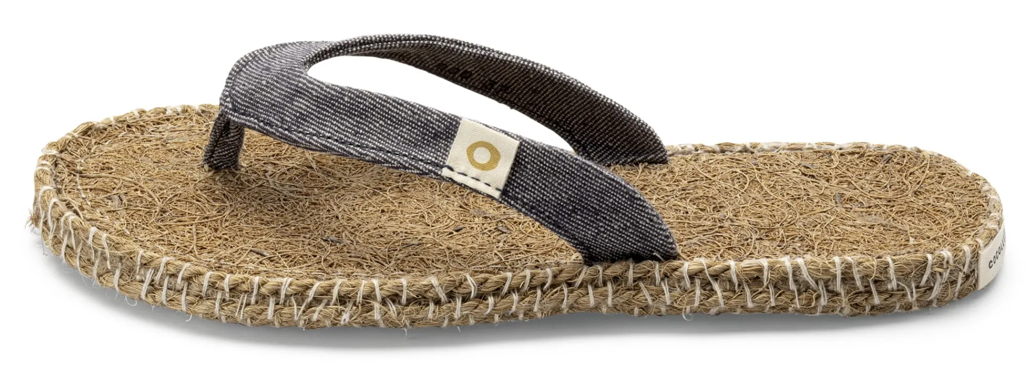 Freizeitschuhe|Sandalen * Werner Schuhe Unisex-Zehentrenner Naturfaser Denim