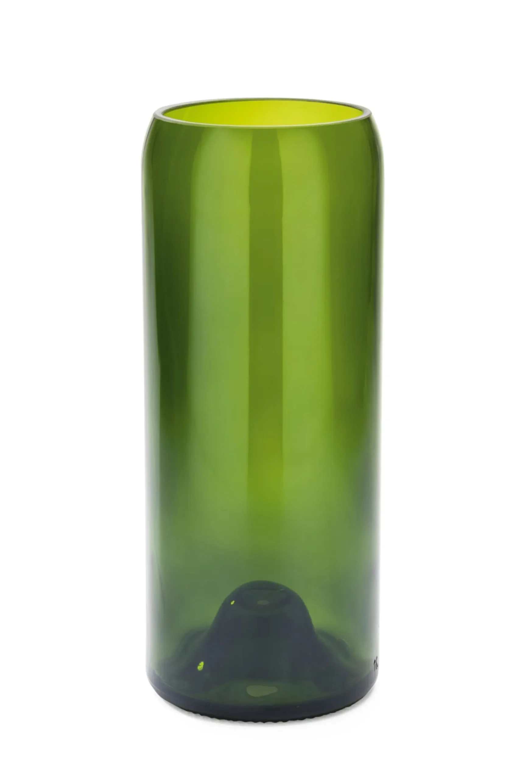 Vasen & Schalen * Q de bouteille Vase Weinflasche Smaragdgrün