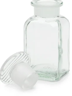 Vorratsgläser * Sklarny Moravia Vierkantflasche Glas Farblos