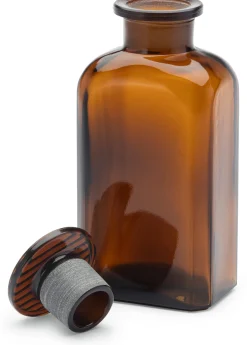 Vorratsgläser * Sklarny Moravia Vierkantflasche Glas Braun