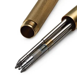 Bleistifte|Kugelschreiber * Manufactum Vierminenschreibgerät Messing
