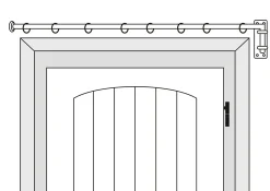Vorhänge & Gardinen * Manufactum Vorhangstange Schwenkarm geschmiedet