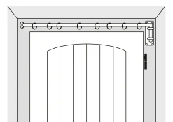 Vorhänge & Gardinen * Manufactum Vorhangstange Schwenkarm geschmiedet