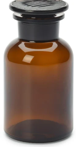 Vorratsgläser * Sklarny Moravia Vorratsflasche mit Glasstopfen Braun