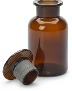 Vorratsgläser * Sklarny Moravia Vorratsflasche mit Glasstopfen Braun