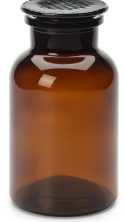 Vorratsgläser * Sklarny Moravia Vorratsflasche mit Glasstopfen Braun