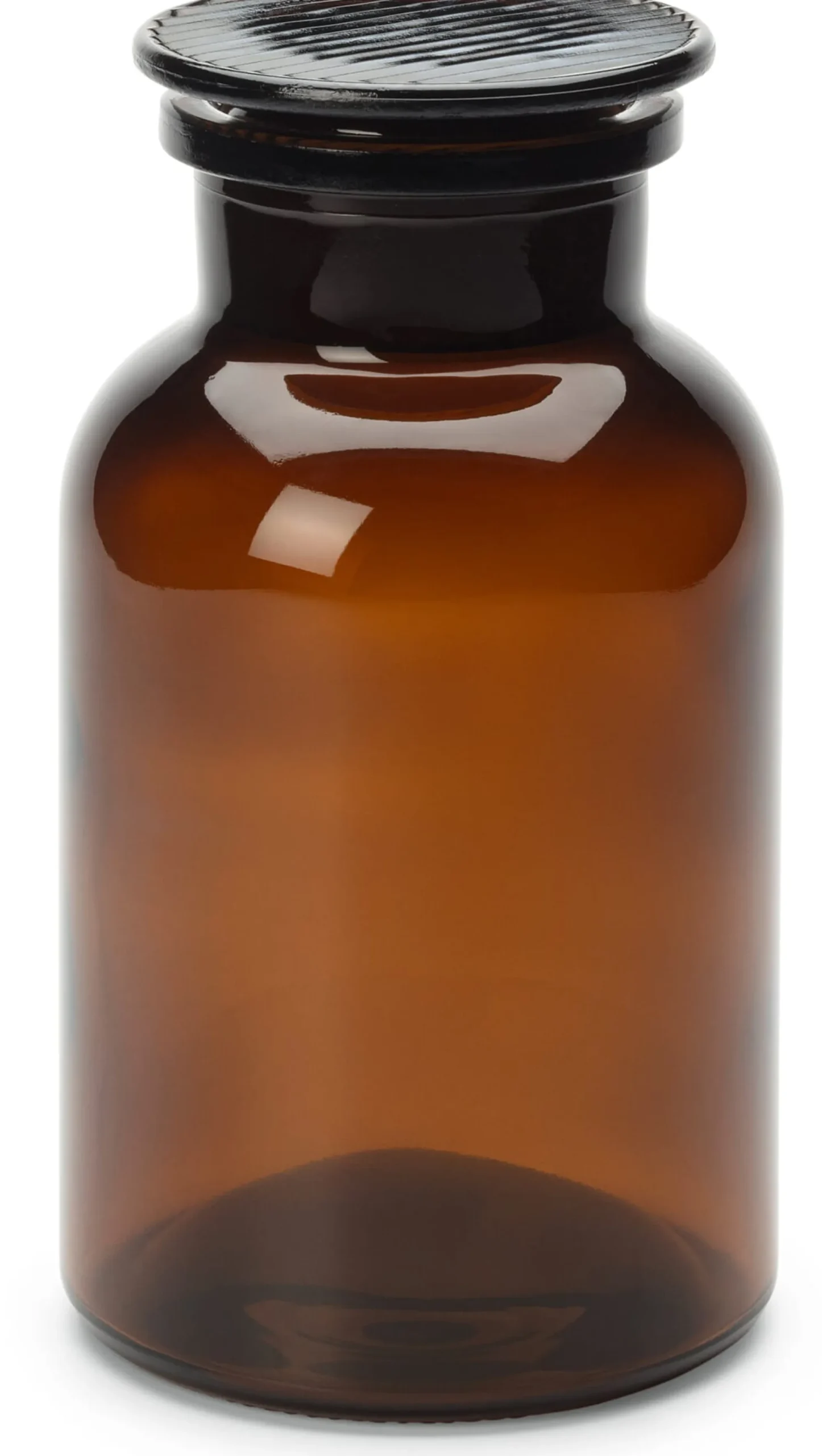 Vorratsgläser * Sklarny Moravia Vorratsflasche mit Glasstopfen Braun