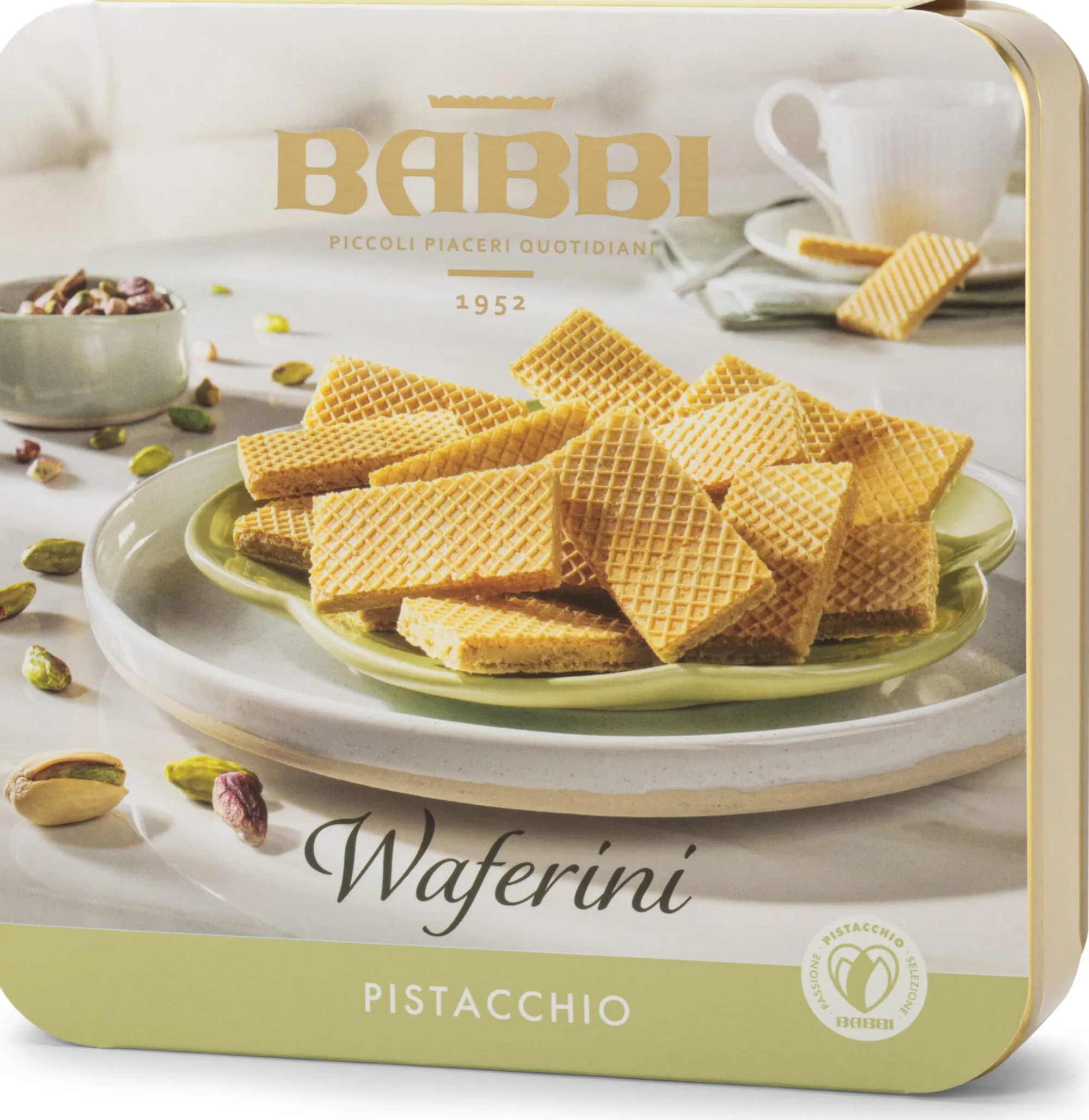 Gebäck * Babbi Waffelgebäck mit Pistaziencreme