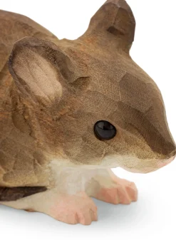 Gartendekoration * Wildlife Garden Waldmaus Lindenholz handgeschnitzt