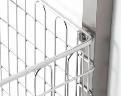 Badaccessoires|Küchenmöbel * Hupfer Wandhakenschiene zu Regalsystem Inox