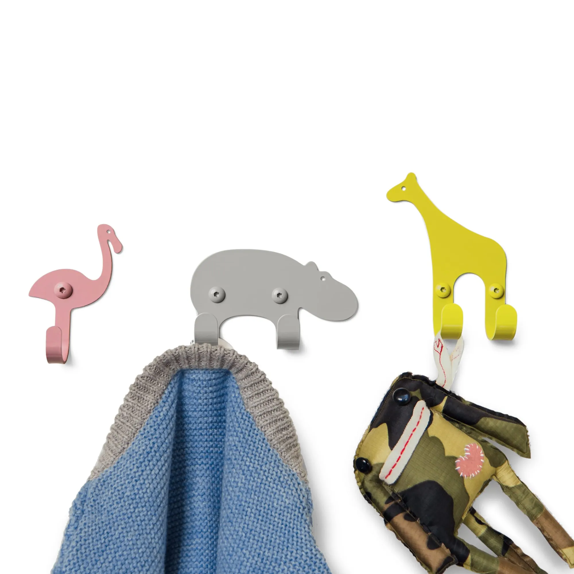 Garderobe & Diele|Kindermöbel * Wandhaken-Set Zoo