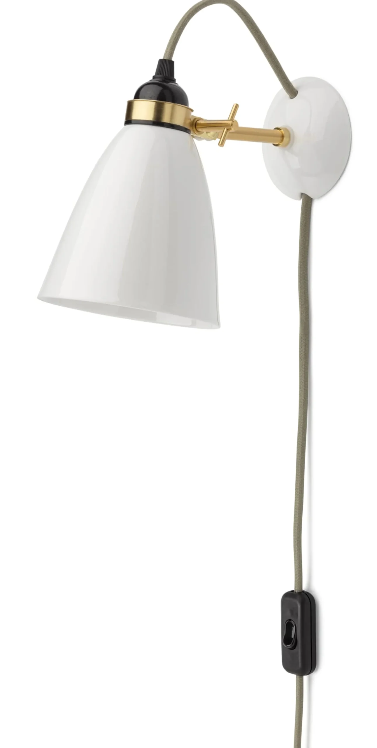 Wandleuchten * Original BTC Wandleuchte Bone China Messing