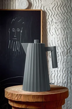 Wasserkocher & Wasserkessel * Alessi Wasserkocher Plissé Grau